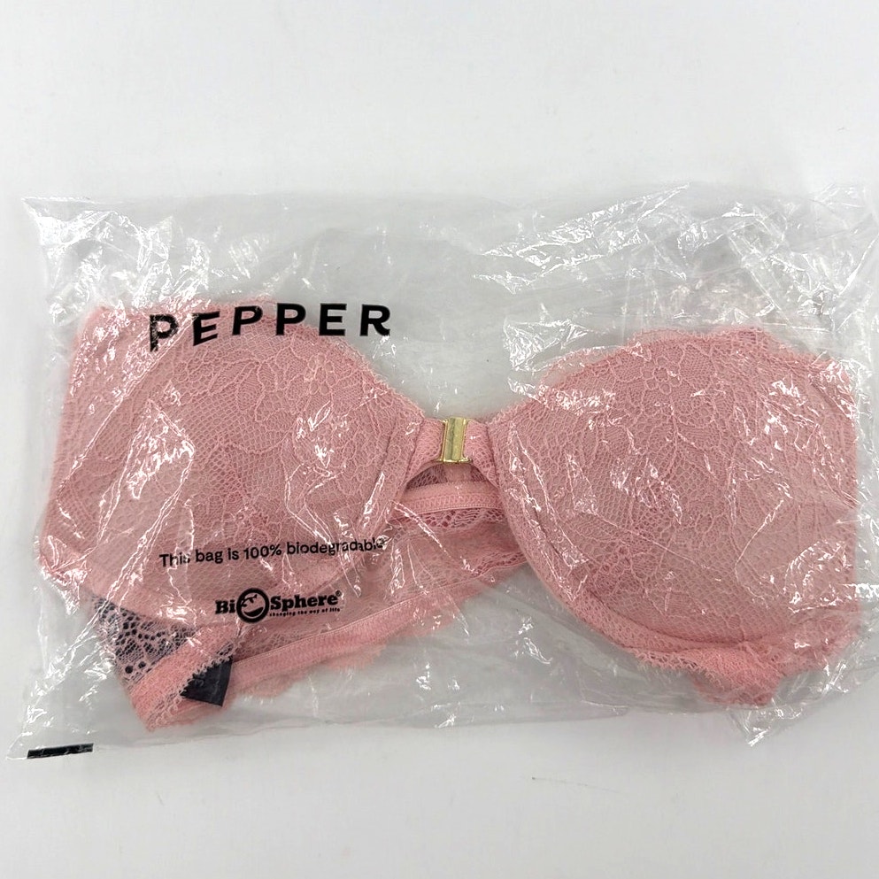 Pepper Lace Racerback Lift Up Bra Rosette Size 30a — image 3 of 8